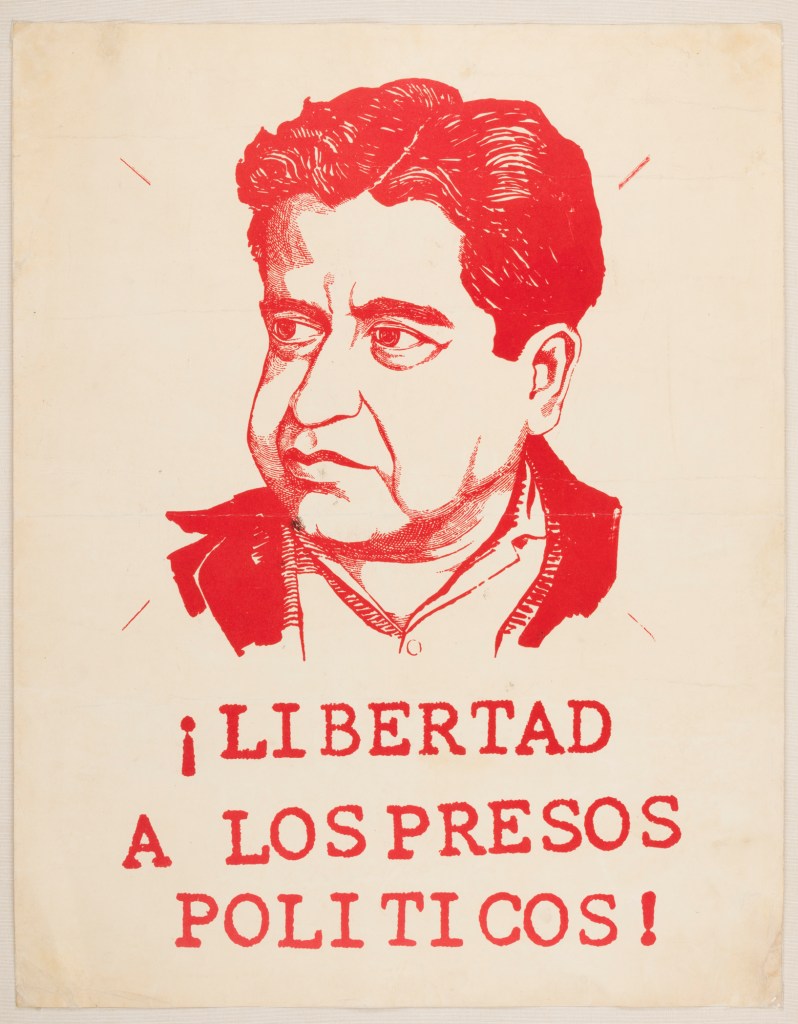 Rogelio Naranjo, ¡Libertad a los presos políticos!, 1968.